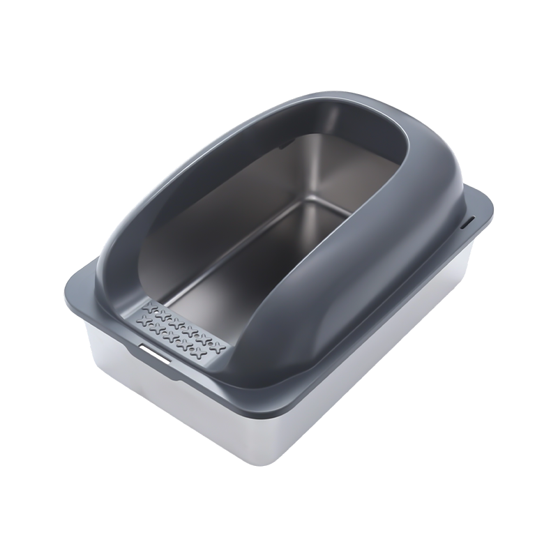 Kotak Sampah Kucing Tebal Besar Separuh Tertutup