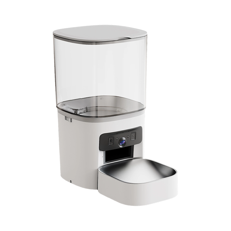 MAS-3007 Dual-Lens Smart Pet Feeder dengan 6L Transparent Hopper